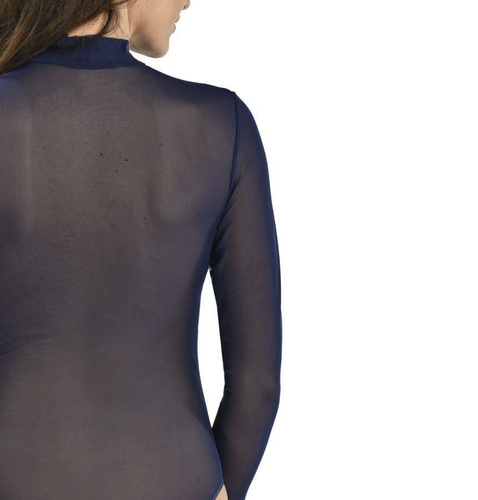 Body z transparentnej siateczki z półgolfem 2435 Amy Teyli - blue