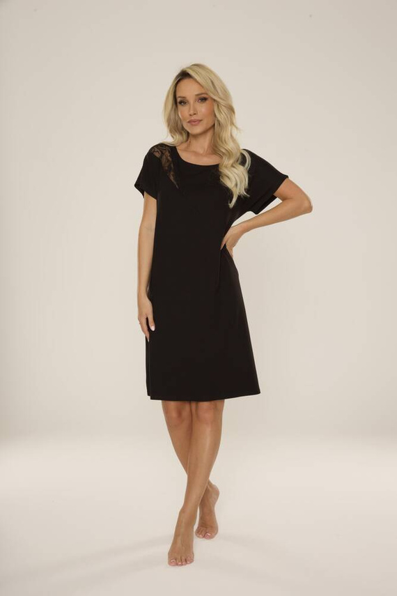 Koszula nocna 737 Velar Forex - czarny