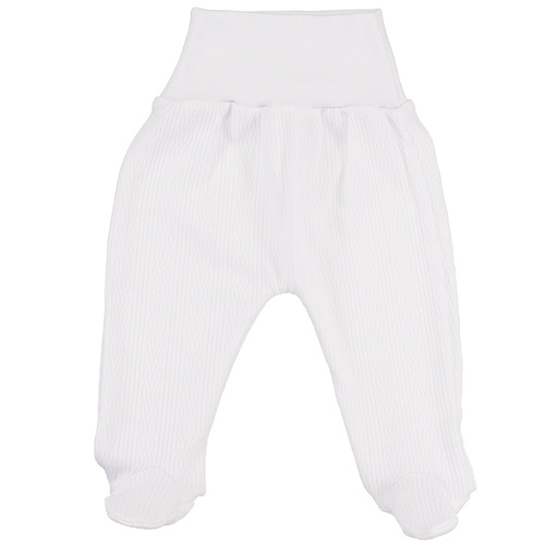 Komplet body z półśpiochem ażur warkocz Martex biały