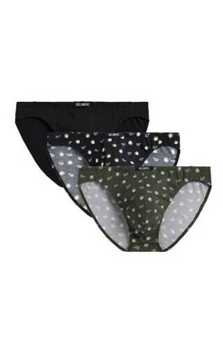 Slipy męskie 3MP-170 A'3 Atlantic- khaki-czarny