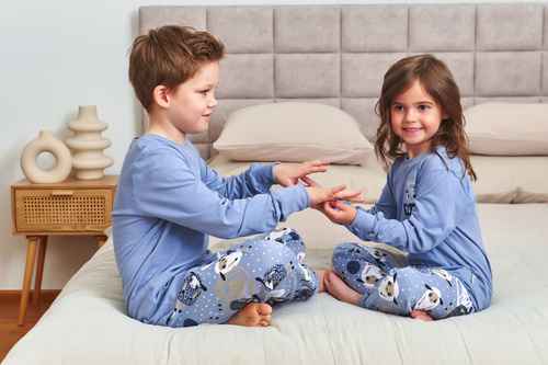 Doctor Nap 7348 – piżama dziecięca bawełniana, unisex, wzór owce