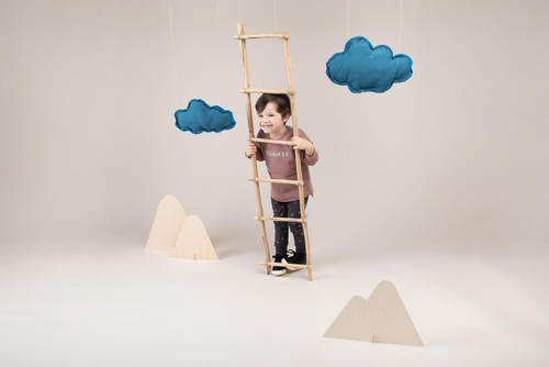 Legginsy niemowlęce "Dreamer" Pinokio - grafit druk