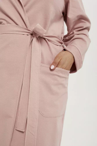 Szlafrok damski Karina Italian Fashion - pudrowy róż