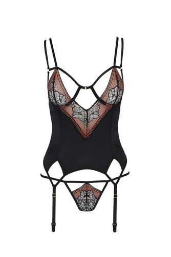 Gorset damski Mirella Corset Casmir czarny 