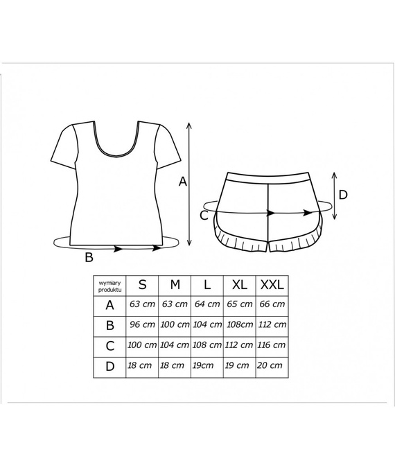 Piżama damska Amaris Short Donna