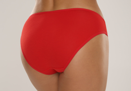 De Lafense 004 Limited – figi klasyczne damskie, wiskoza z elastanem - czerwony