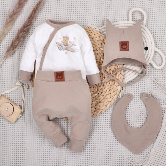 Nini Sky Journey – ekologiczny komplet niemowlęcy z bawełny organicznej