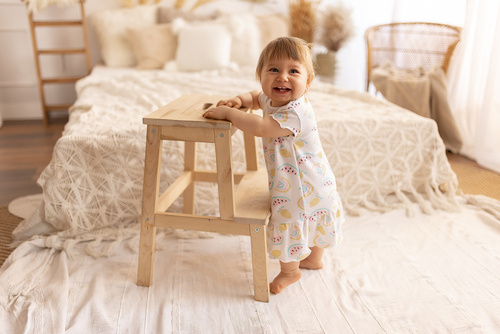 Sukienka z falbanką "Fruit Party" Makoma  