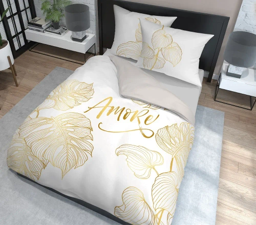 Pościel bawełniana amore 4718 A Holland 71 Detexpol biały 