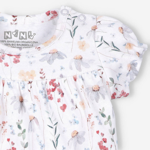 Sukienka z bawełny organicznej Łąka Nini