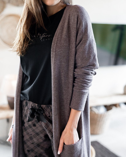 Sensis Piżama damska Reach For The Stars - czarny-brązowy