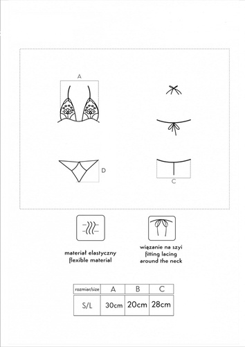 Komplet damski Jimena Black LivCo Corsetti Fashion