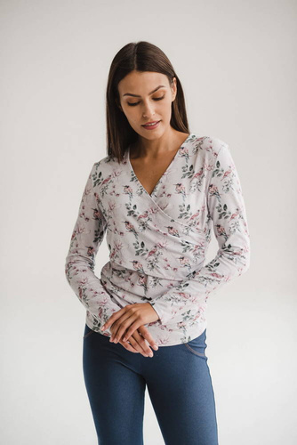 Bluzka do karmienia i ciążowa Milk Bar Milk&Love w magnolie