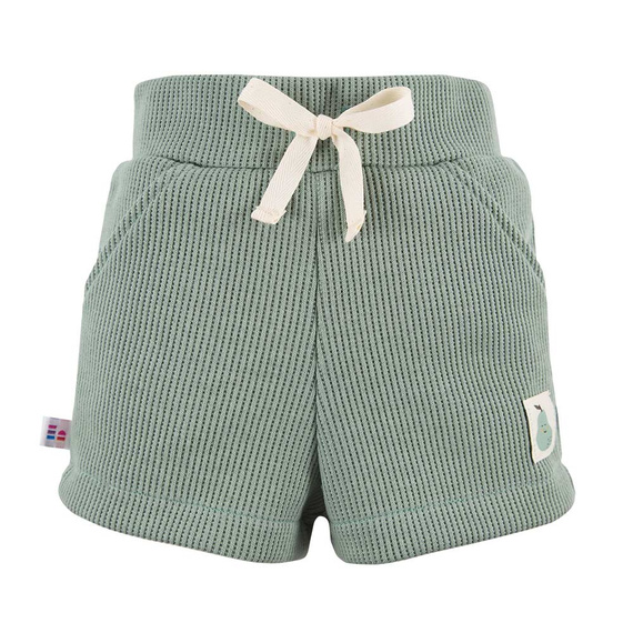 Szorty waflowe Pearfect Eevi- zielone