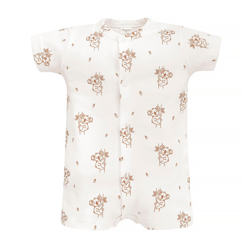 Rampers niemowlęcy rozpinany Lovely Day Pinokio - ecru koala