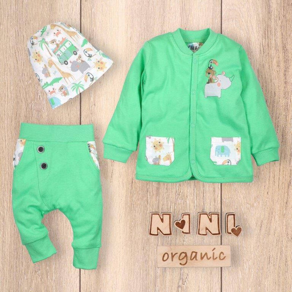 Bluza dresowa z bawełny organicznej Sawanna Nini zielony