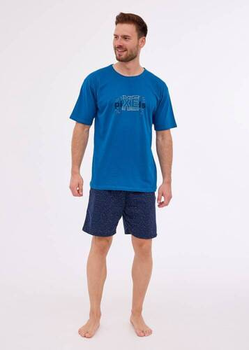 Piżama męska 326/274 Pixel Cornette morski