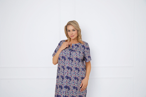 Koszula do karmienia z krótkim rękawem Bonaria Italian Fashion - druk