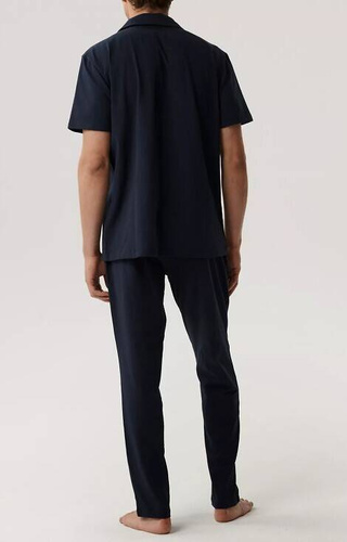 Piżama męska krótki rękaw BNMP-002 Atlantic-granatowa