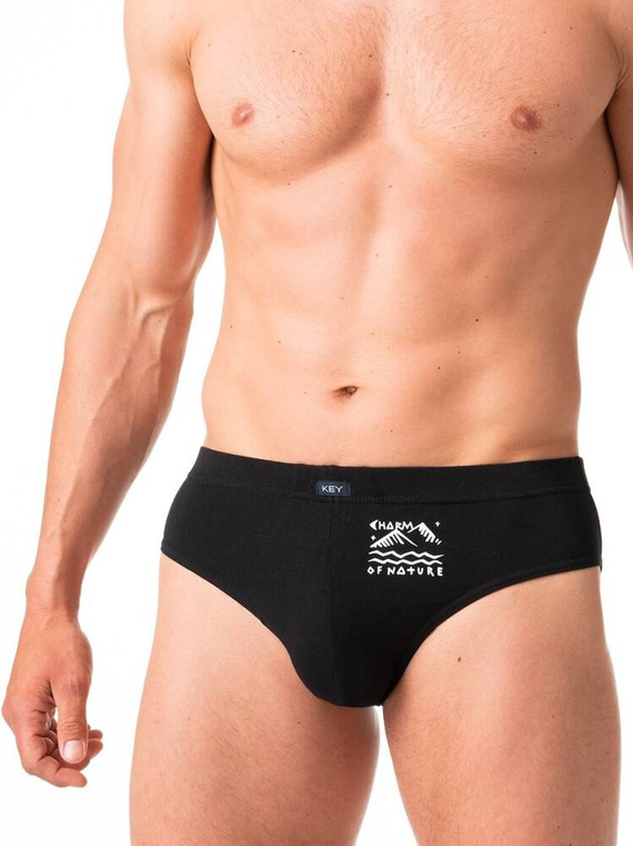 Slipy męskie MPP 777 2-pak Key czarny szary