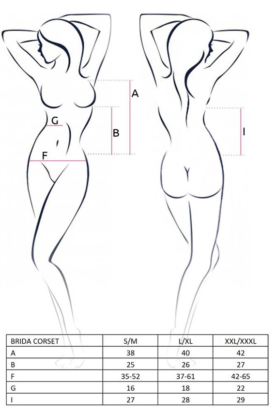 Gorset damski Brida Corset Passion czerwony