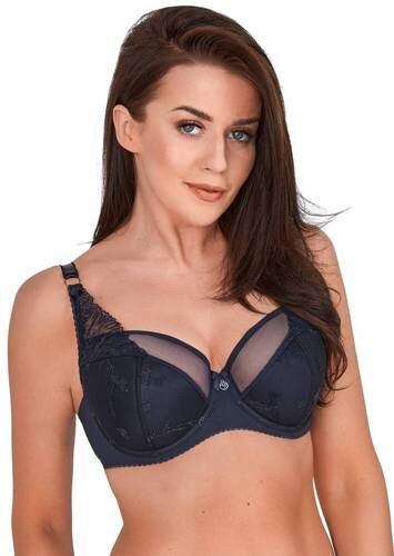 Biustonosz Półusztywniany BS 1209 Naomi Gaia -granatowy