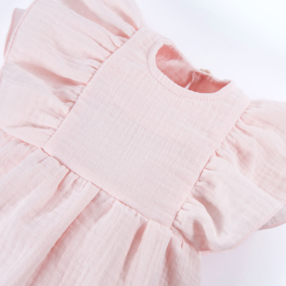 Sukienka muślinowa Strawberry & Love Eevi - jasny róż