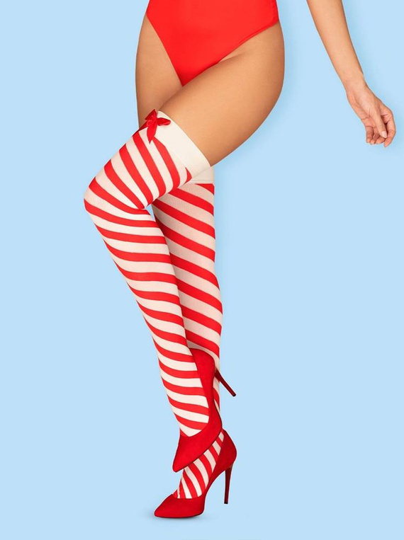 Kissmas Pończochy Obsessive czerwony