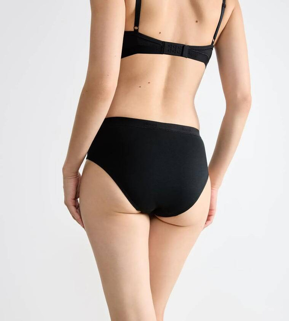 Figi Damskie Casual Midi Sloggi Go - black