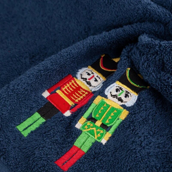 Ręcznik świąteczny dziadek do orzechów Peter Eurofirany granatowy