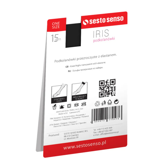 Iris Podkolanówki 15 DEN Sesto Senso miele