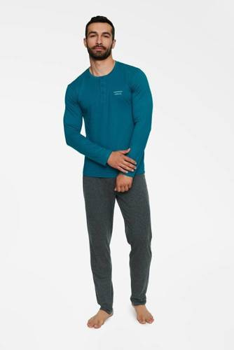 Piżama Męska 40051 Tact  Henderson  teal green