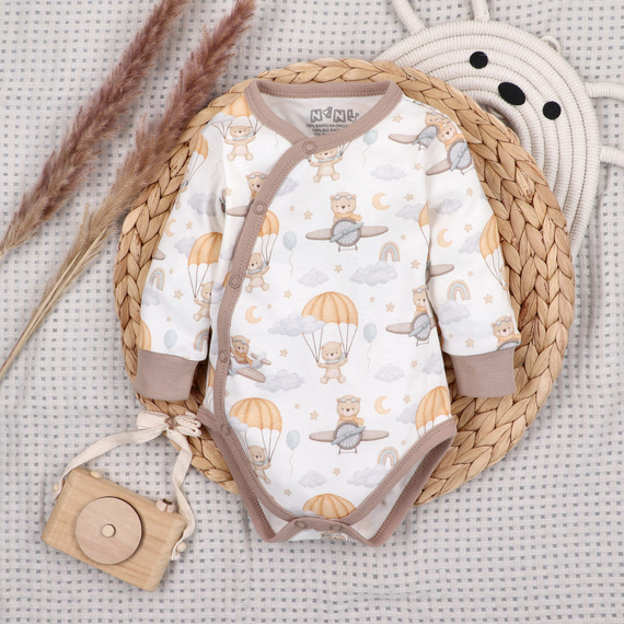 Body niemowlęce kopertowe Nini Sky Journey | 100% bawełna organiczna