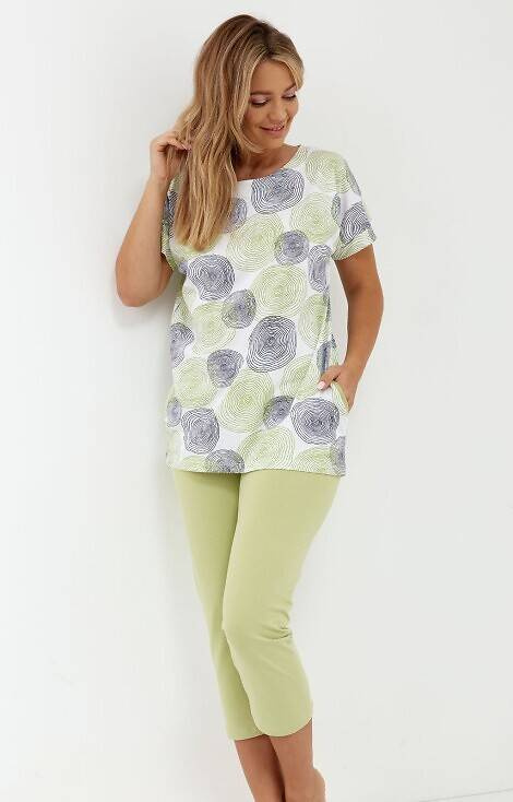 Piżama damska 254 Cana- zielona