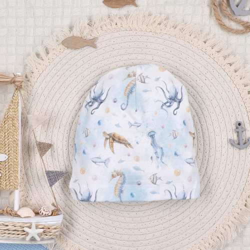 Nini Czapka Sea Of Joy – organiczna bawełna, czapeczka dla niemowląt