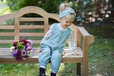 Ogrodniczki niemowlęce "My Garden" Pinokio - mięta