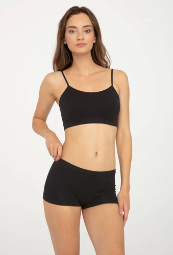 41636 figi seamless cotton SHORT GATTA - beżowy