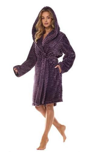 Szlafrok damski 2416 Robin  L&L - ametyst