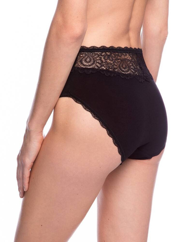  Figi Damskie  L-MOD1564 MD  A'2 Lama-czarny beżowy