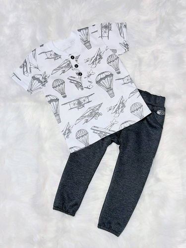 Koszulka dziecięca Aviator krótki rękaw Bambarillo biały 