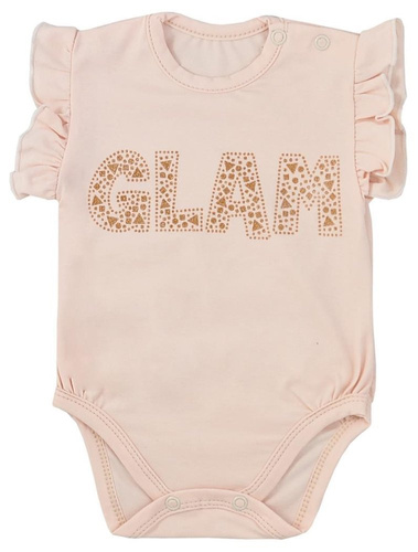 "GLAM LATO" Body niemowlęce krótki rękaw Koala- szary