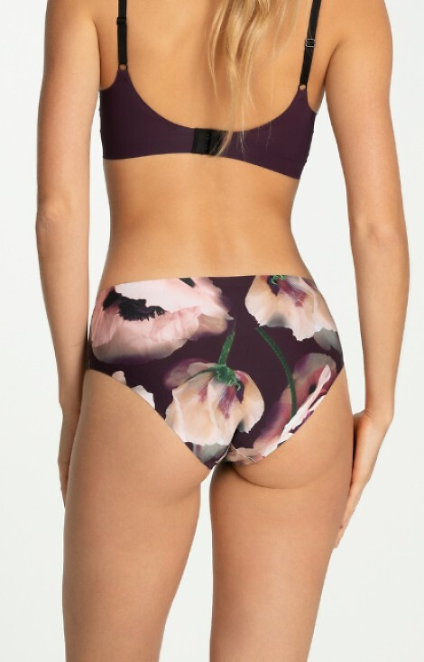 Julimex Velvet Bloom Simple Classic – klasyczne figi damskie z kwiatowym motywem