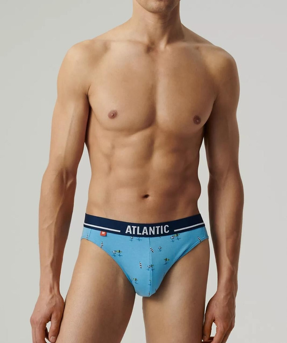 Slipy męskie 3MP-196 A'3 Atlantic- niebieski