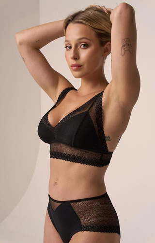 Figi Babell 212 czarne – bawełniane figi z bawełny dla kobiet