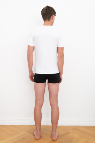 Koszulka męska, krótki rękaw Ikar Italian Fashion - biały  