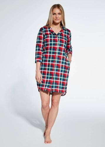 Cornette Koszula nocna rozpinana 484/368 Britney - granatowy