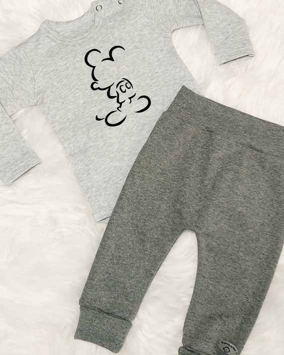 Spodnie niemowlęce "Julek" Bambarillo granatowy