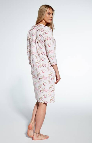 Cornette Koszula nocna 483/361 Adele 2 - pudrowy 