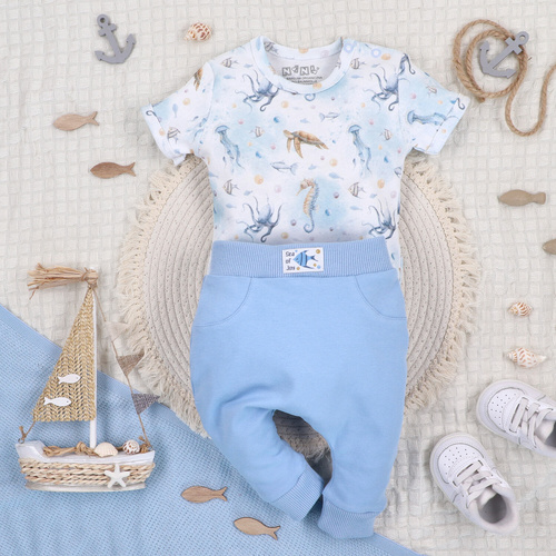Body niemowlęce Sea Of Joy Nini – bawełna organiczna, krótki rękaw