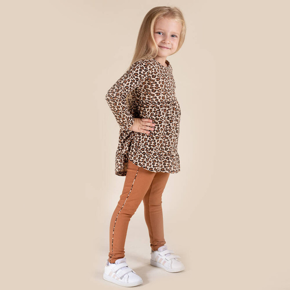 171275 Mia Legginsy dresowe Nicol - brązowy